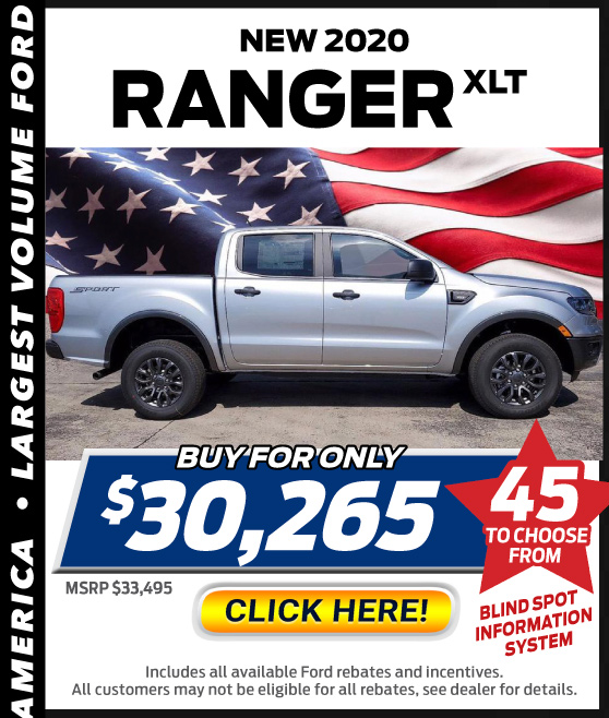 New 2020 Ford Ranger XLT