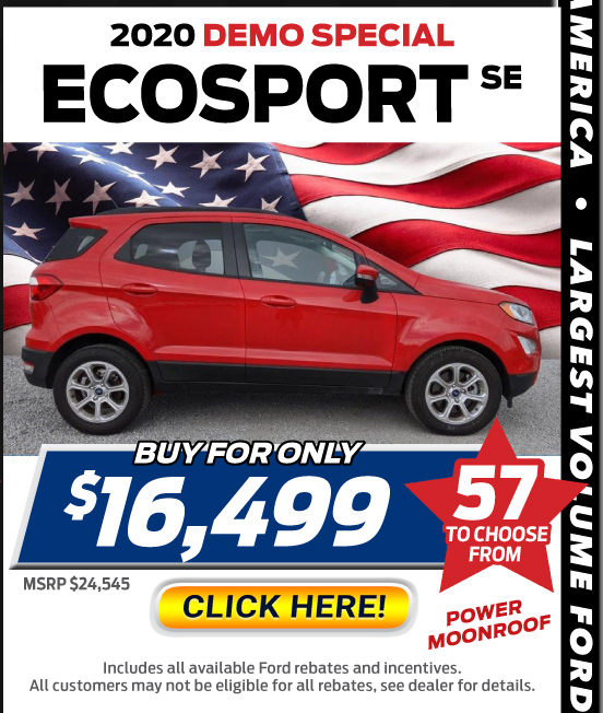 New 2020 Ford EcoSport SE
