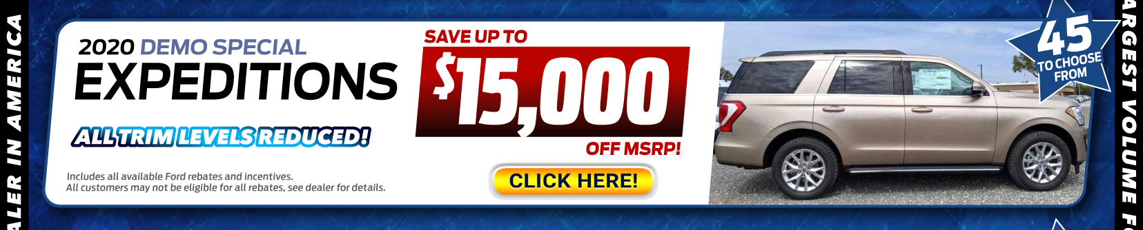Save on 2020 Ford Expedition