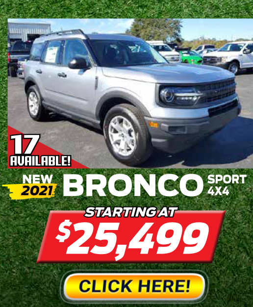 Save on New 2021 Ford Bronco