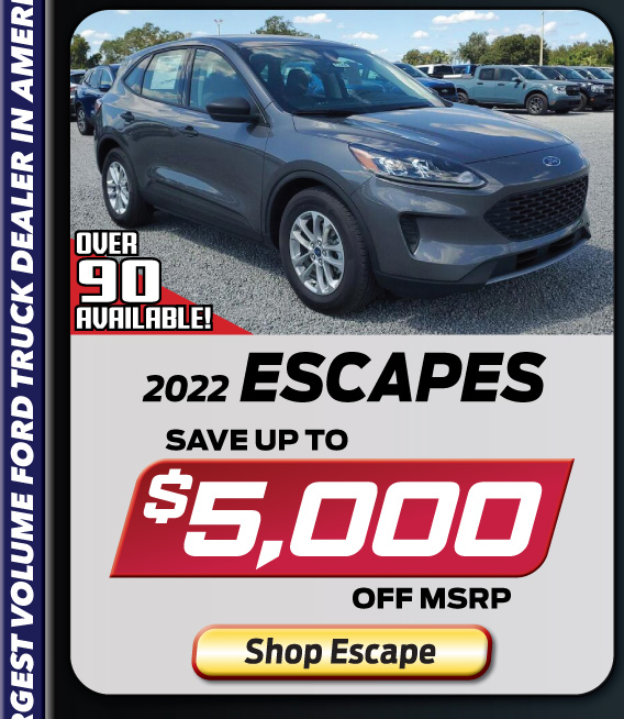 Up to $4,800 off Escapes