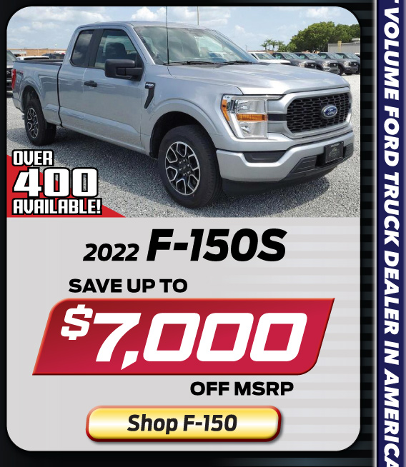 Up to $5,000 off F-150s